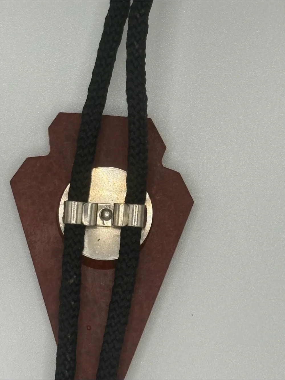Authentic Ray Redwing Signed Pipestone Arrowhead Bolo Tie w/ Original Tag